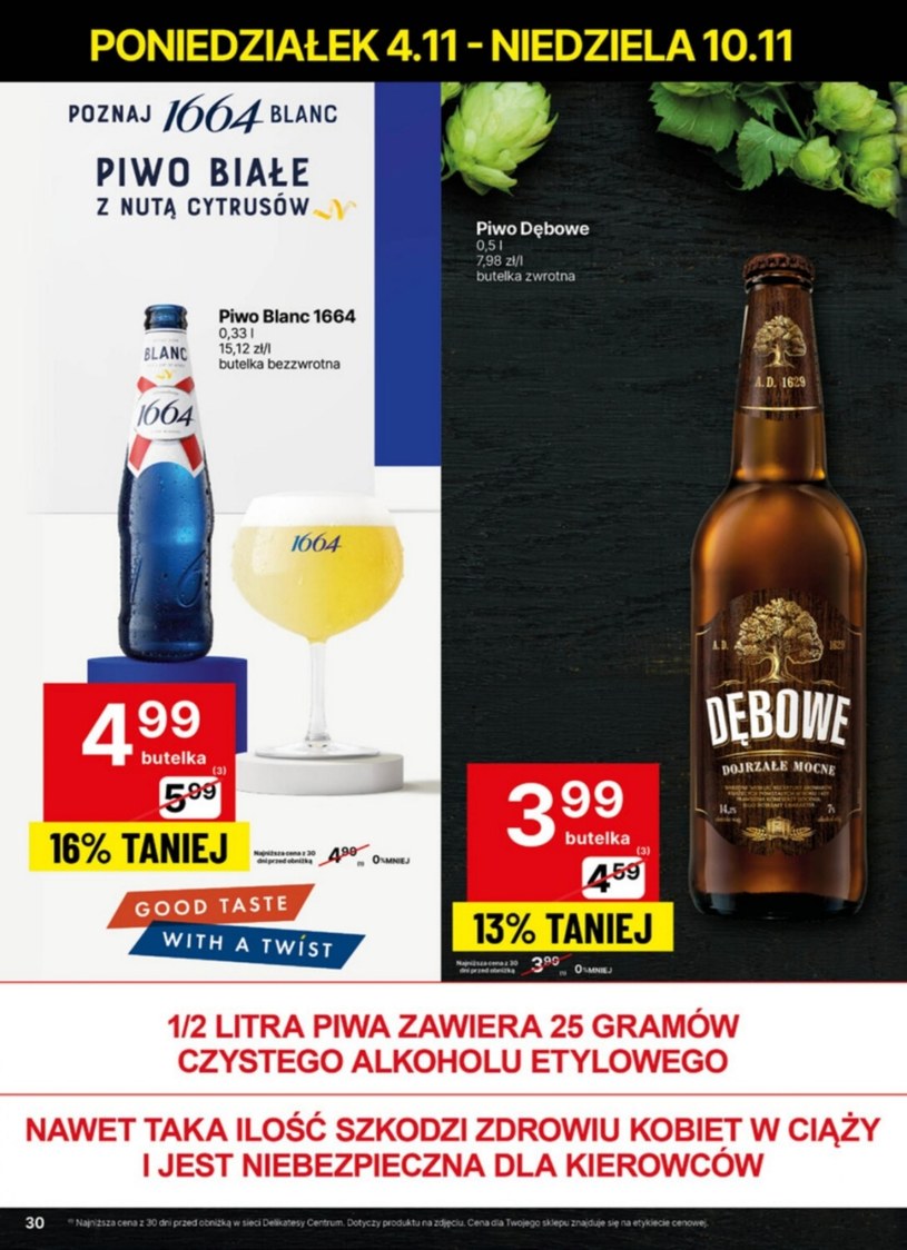 Gazetka: Twoje ulubione produkty taniej! - Delikatesy Centrum - strona 30