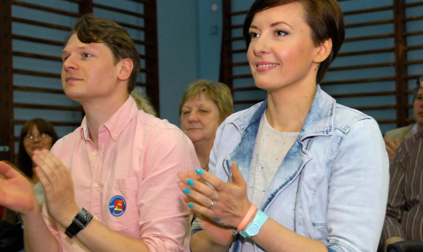 Monika Kuszyńska z mężem Monika Kuszyńska z mężem