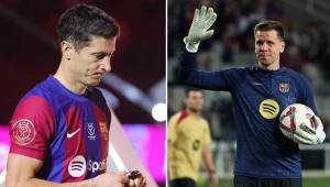Robert Lewandowski i Wojciech Szczęsny