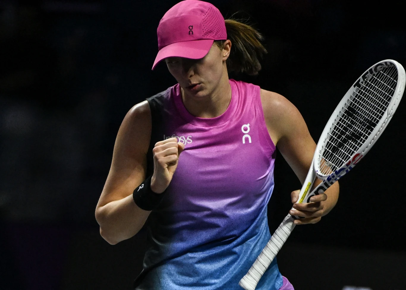 Iga Świątek podczas WTA Finals w Rijadzie Iga Świątek podczas WTA Finals w Rijadzie