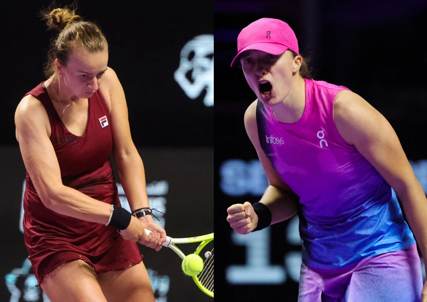Barbora Krejcikova i Iga Świątek Barbora Krejcikova i Iga Świątek