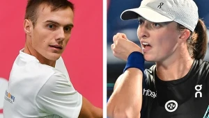 Kacper Żuk i Iga Świątek - razem w jednym zespole już raczej nie zagrają