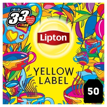 Lipton Yellow Label Herbata czarna 100 g (50 torebek) - 0