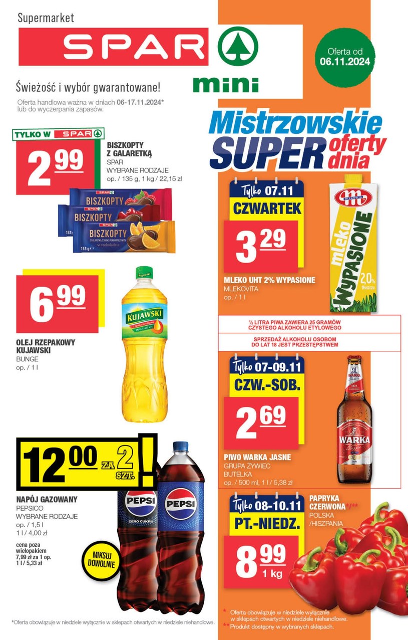 Gazetka: Oferta handlowa SPAR mini - strona 1