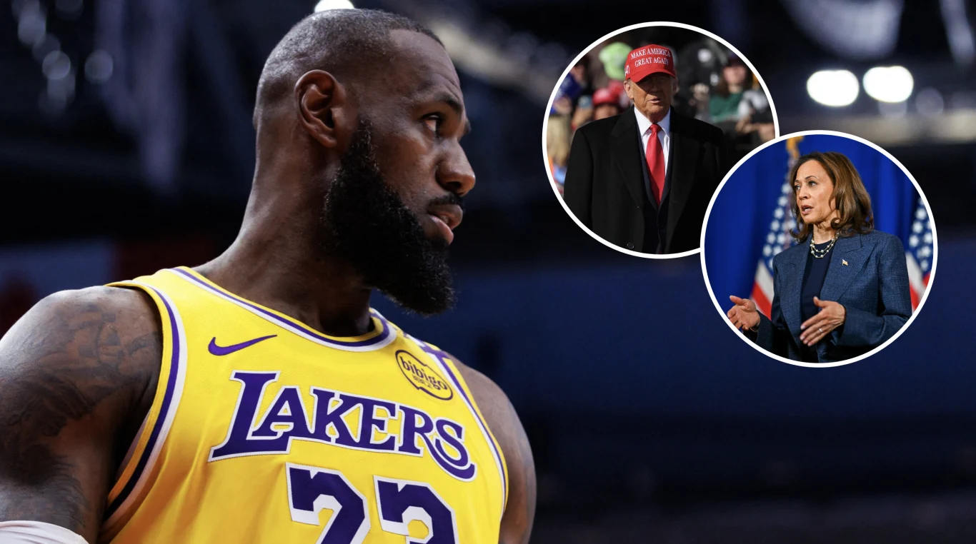LeBron James ujawnił, na kogo zagłosuje w wyborach prezydenckich LeBron James ujawnił, na kogo zagłosuje w wyborach prezydenckich