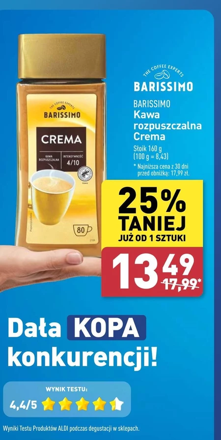 Kawa rozpuszczalna Barissimo