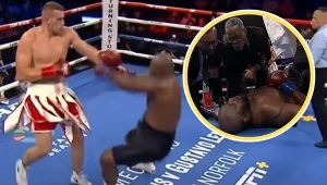 Damian Knyba po ciężkim nokaucie ma swoje pierwsze, większe pięć minut w świecie boksu i wagi ciężkiej