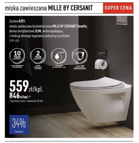 Miska wisząca wc Cersanit