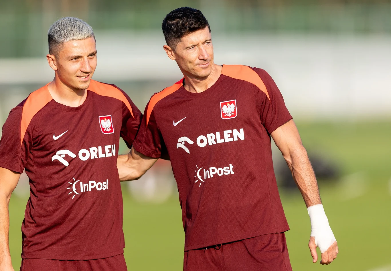 Bartosz Slisz i Robert Lewandowski Bartosz Slisz i Robert Lewandowski