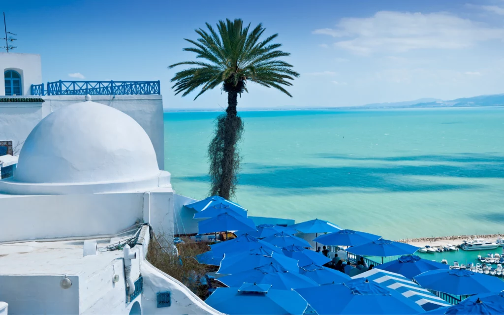 Miasteczko Sidi Bou Said w Tunezji