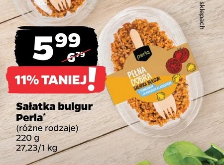 Perla Sałatka bulgur z pomidorem i hummusem klasycznym 220 g