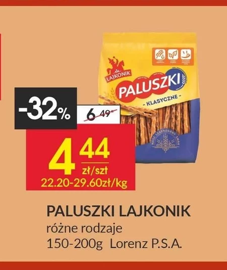 Paluszki Lajkonik