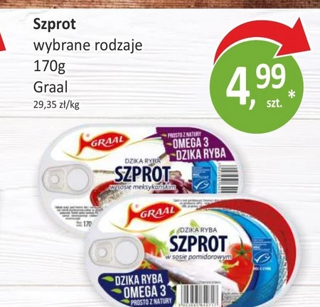 Graal Szprot w sosie pomidorowym 170 g