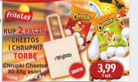 Cheetos Chrupki kukurydziane o smaku ketchupowym 85 g