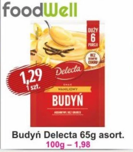 Delecta Budyń smak waniliowy 64 g