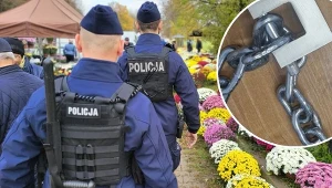 Policja interweniowała na cmentarzu