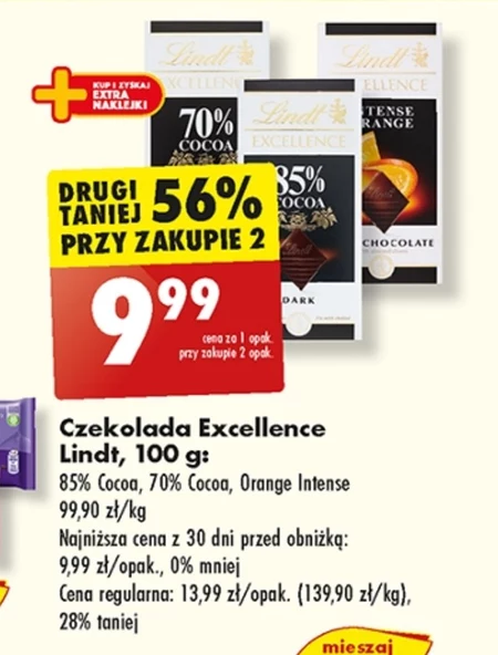 Lindt Excellence 85 % Cocoa Czekolada ciemna 100 g