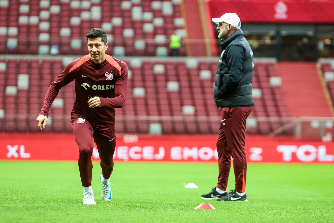 Michał Probierz i Robert Lewandowski Michał Probierz i Robert Lewandowski