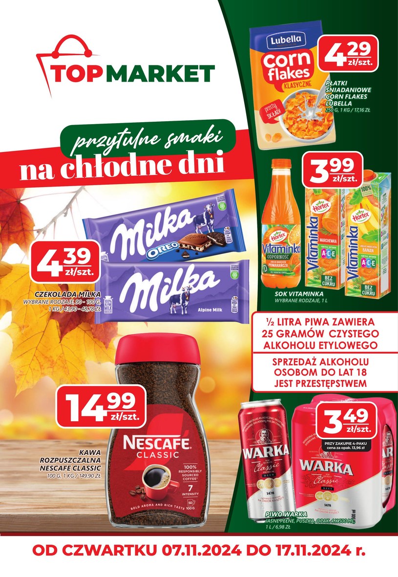 Gazetka promocyjna Top Market - ważna od 07. 11. 2024 do 17. 11. 2024