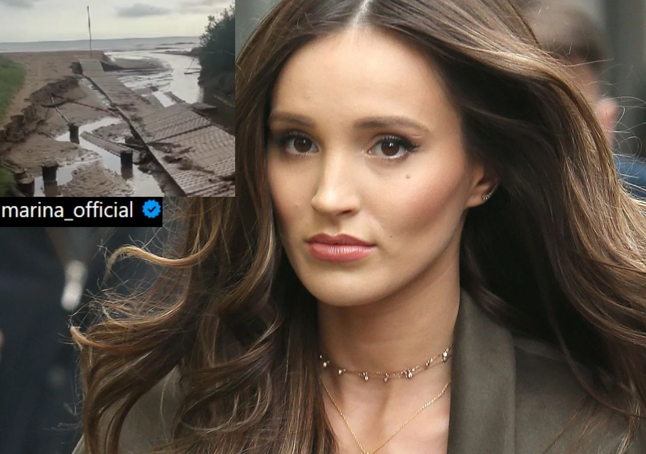 Marina Łuczenko prezentuje w sieci skutki powodzi w Hiszpanii.