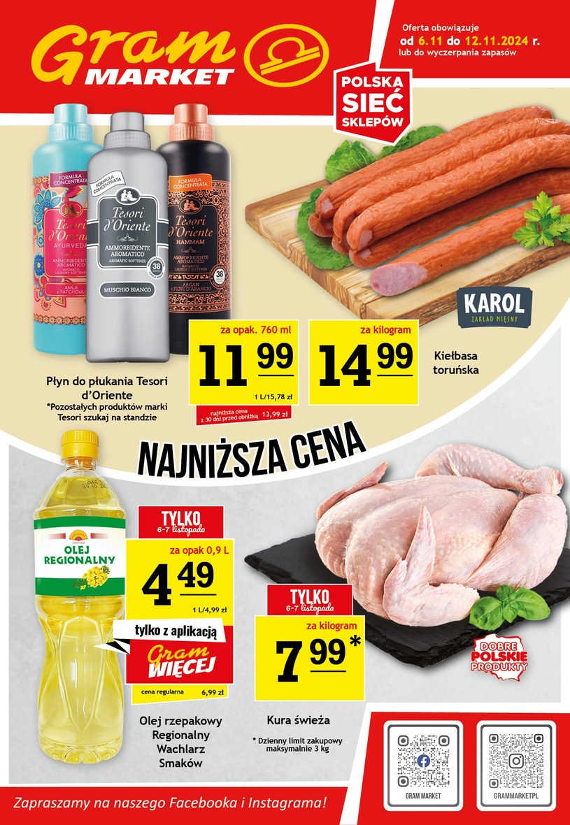 Gazetka promocyjna Gram Market - ważna od 06. 11. 2024 do 12. 11. 2024