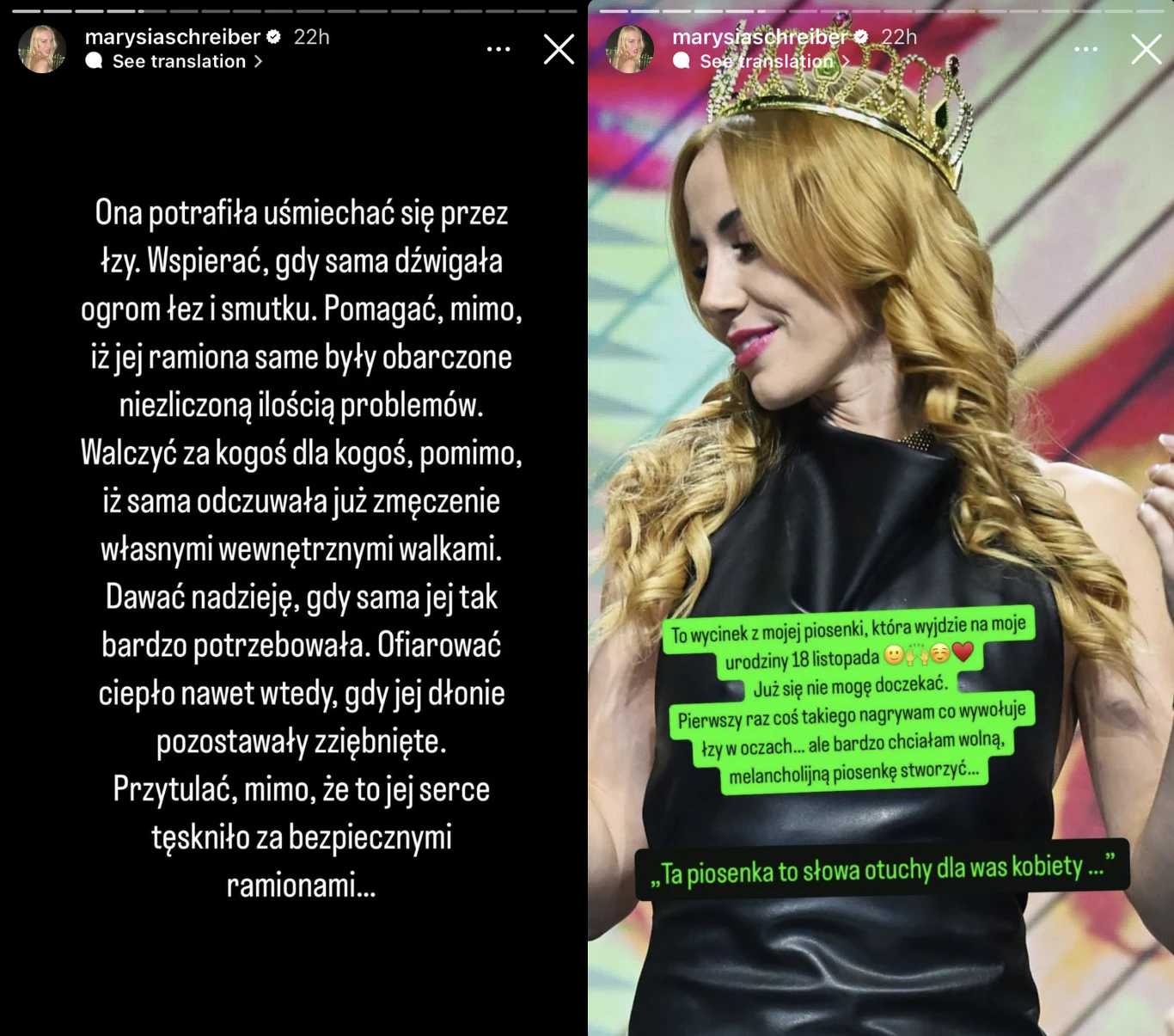 Marianna Schreiber wydaje kolejną piosenkę