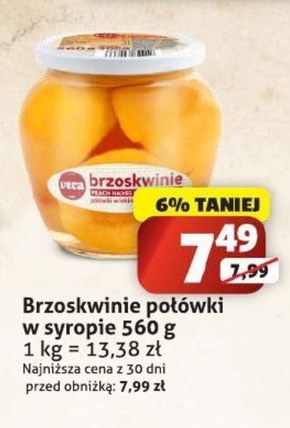 Brzoskwinie połówki niska cena