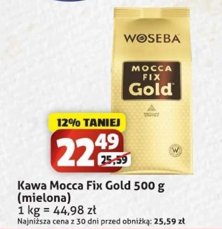 Woseba Mocca Fix Gold Kawa palona mielona 500 g
