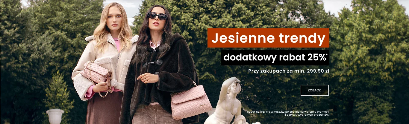 Jesienne trendy z dodatkowym rabatem 25%