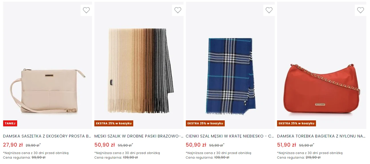 Sortowanie "Ceny rosnąco" w zakładce z artykułami objętymi rabatem