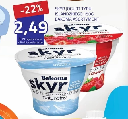 Jogurt typu islandzkiego Bakoma