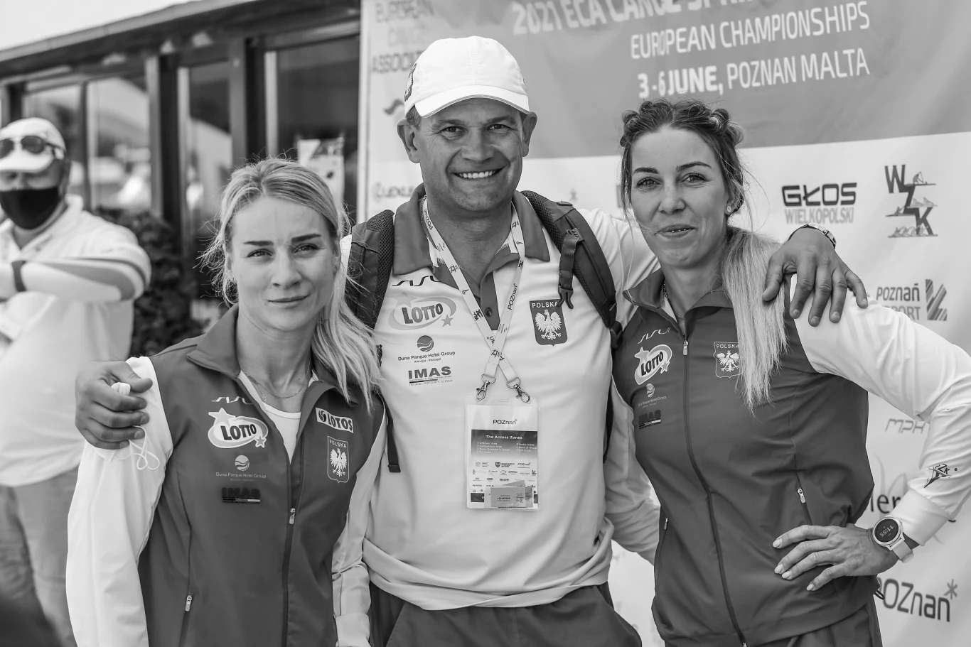 Maciej Juhnke z Karoliną Nają i Anną Puławską