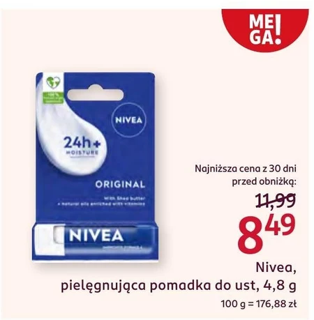 Nivea Original Care Pielęgnująca ochronna pomadka do ust 5,5 ml