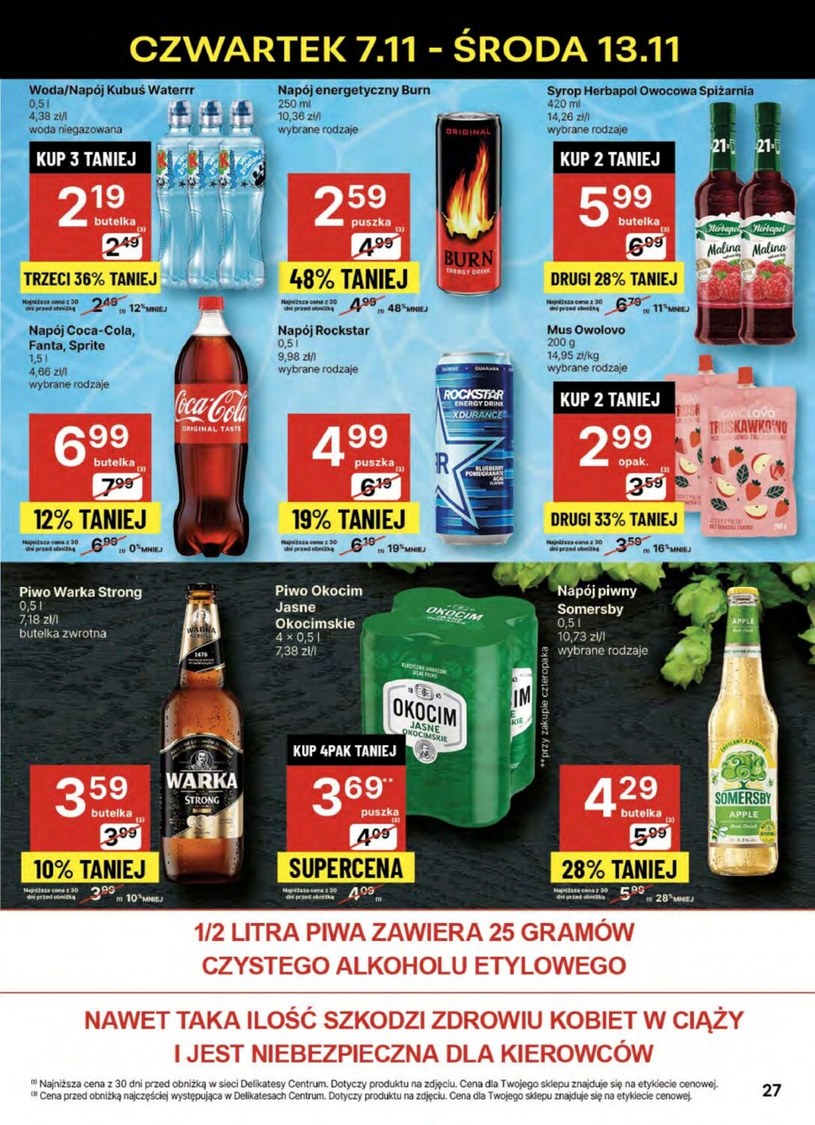 Gazetka: Super cena w Delikatesach Centrum!  - strona 27