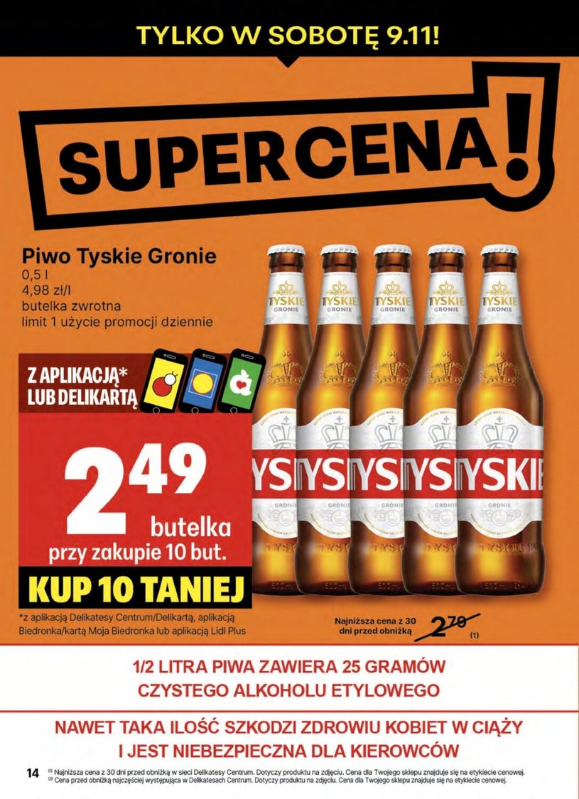 Gazetka: Super cena w Delikatesach Centrum!  - strona 14