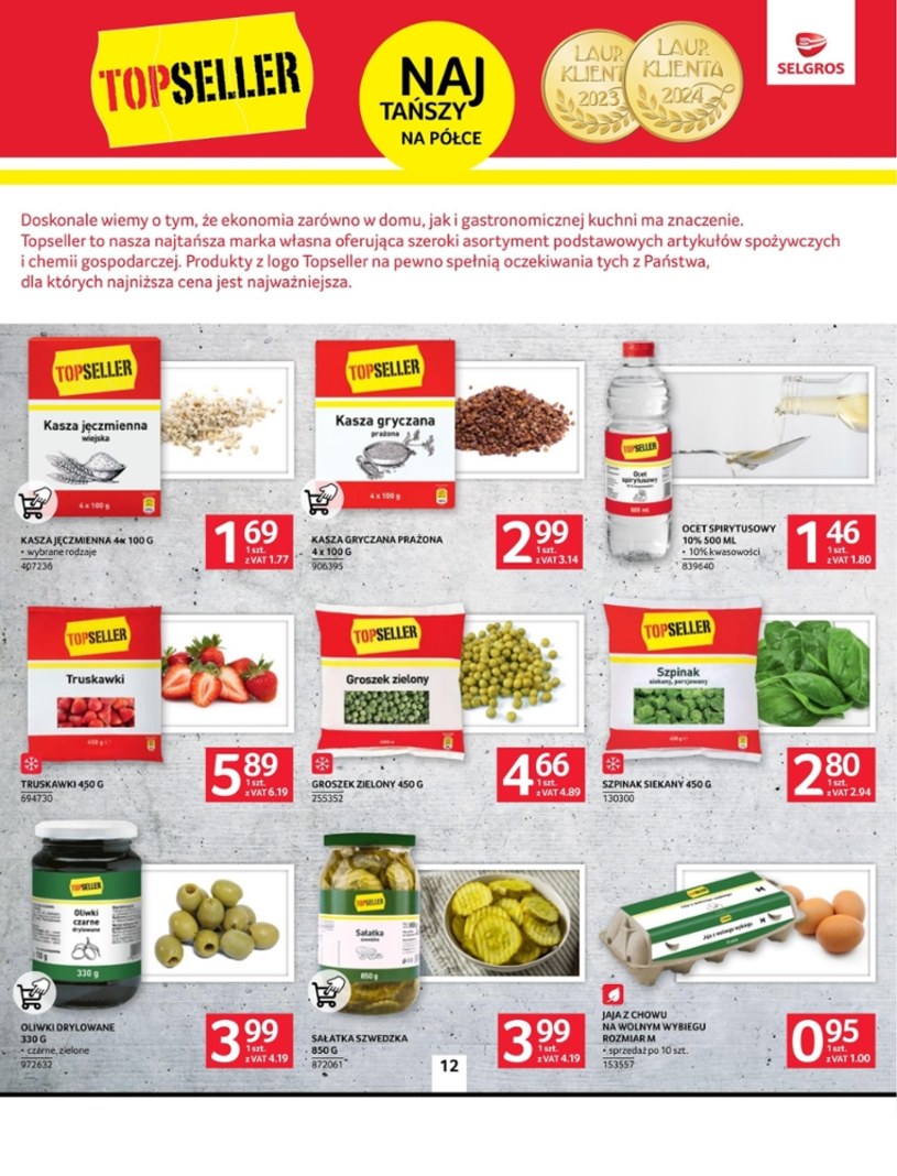 Gazetka: Oferta spożywcza w Selgros (bez alkoholu)  - strona 12