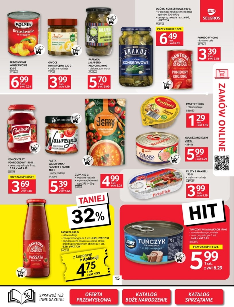 Gazetka: Oferta spożywcza w Selgros (bez alkoholu)  - strona 15