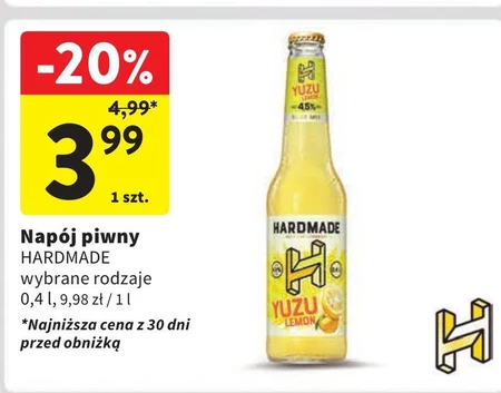 Hardmade Pear Crush Piwo z lemoniadą o smaku gruszki i cytryny 400 ml
