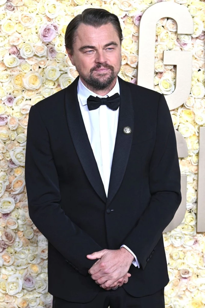 Leonardo DiCaprio na gali Złotych Globów w styczniu 2024 roku