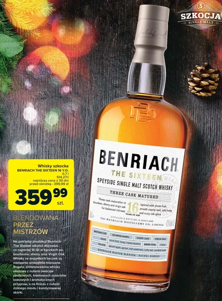 The BenRiach Smoke Season Speyside Single Malt Scotch Whisky 700 ml