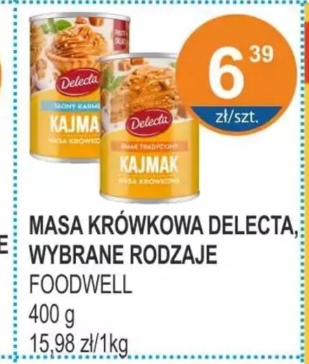 Delecta  Kajmak masa krówkowa smak orzechowy 400 g