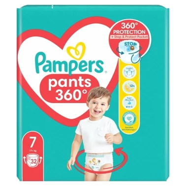 Pampers Pants Pieluchomajtki, rozmiar 7, 32 sztuk, 17kg+ - 0