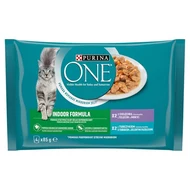 PURINA ONE Indoor Formula Karma dla kotów 340 g (4 x 85 g)