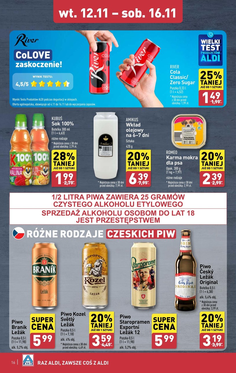 Gazetka: Najlepsze ceny w Aldi  - strona 16