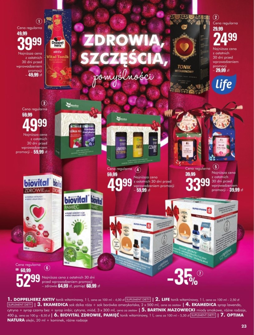 Gazetka: Super-Pharm - tajemnica świątecznej radości - strona 23