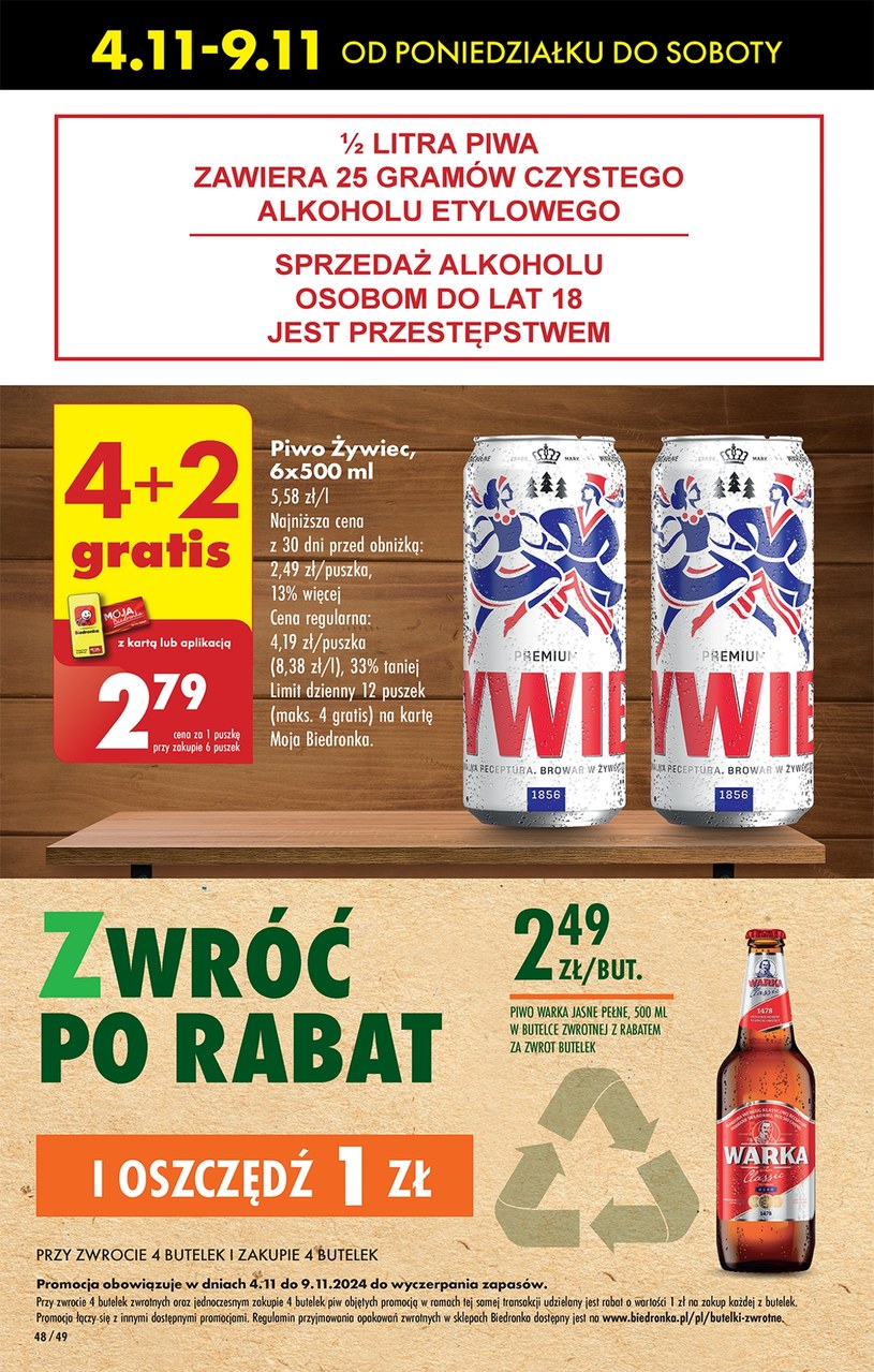 Gazetka: Więcej oszczędności w Biedronce - strona 48