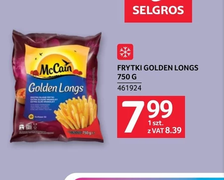 McCain Golden Longs Frytki ekstra długie 750 g