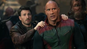 Dwayne Johnson i J.K. Simmons w filmie "Czerwona Jedynka"