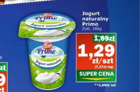 Zott Primo Jogurt naturalny 180 g