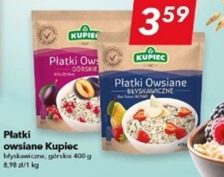 Kupiec Płatki owsiane błyskawiczne 400 g